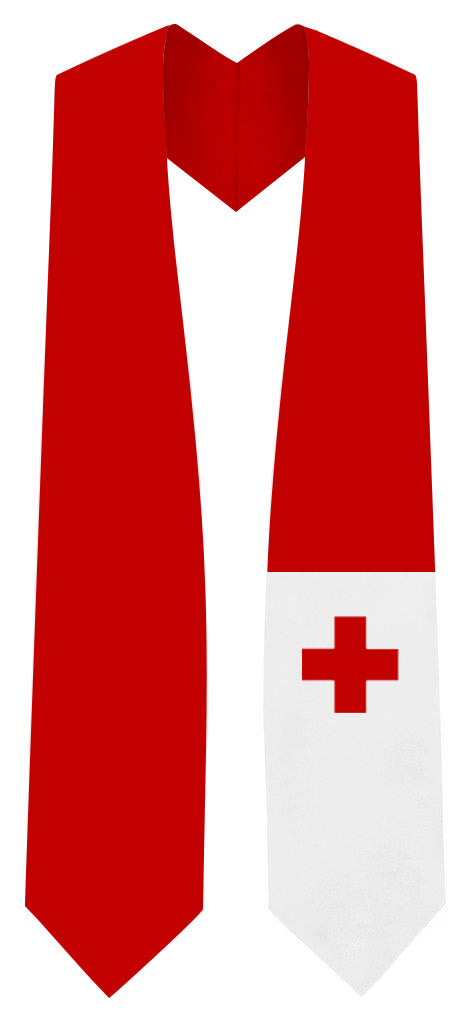 Tonga Graduation Stole - Tongan Flag Sash