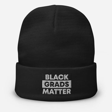 Black Grads Matter Embroidered Beanie - Gradwear®
