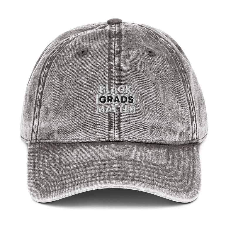 Black Grads Matter Vintage Cotton Twill Cap - Gradwear®