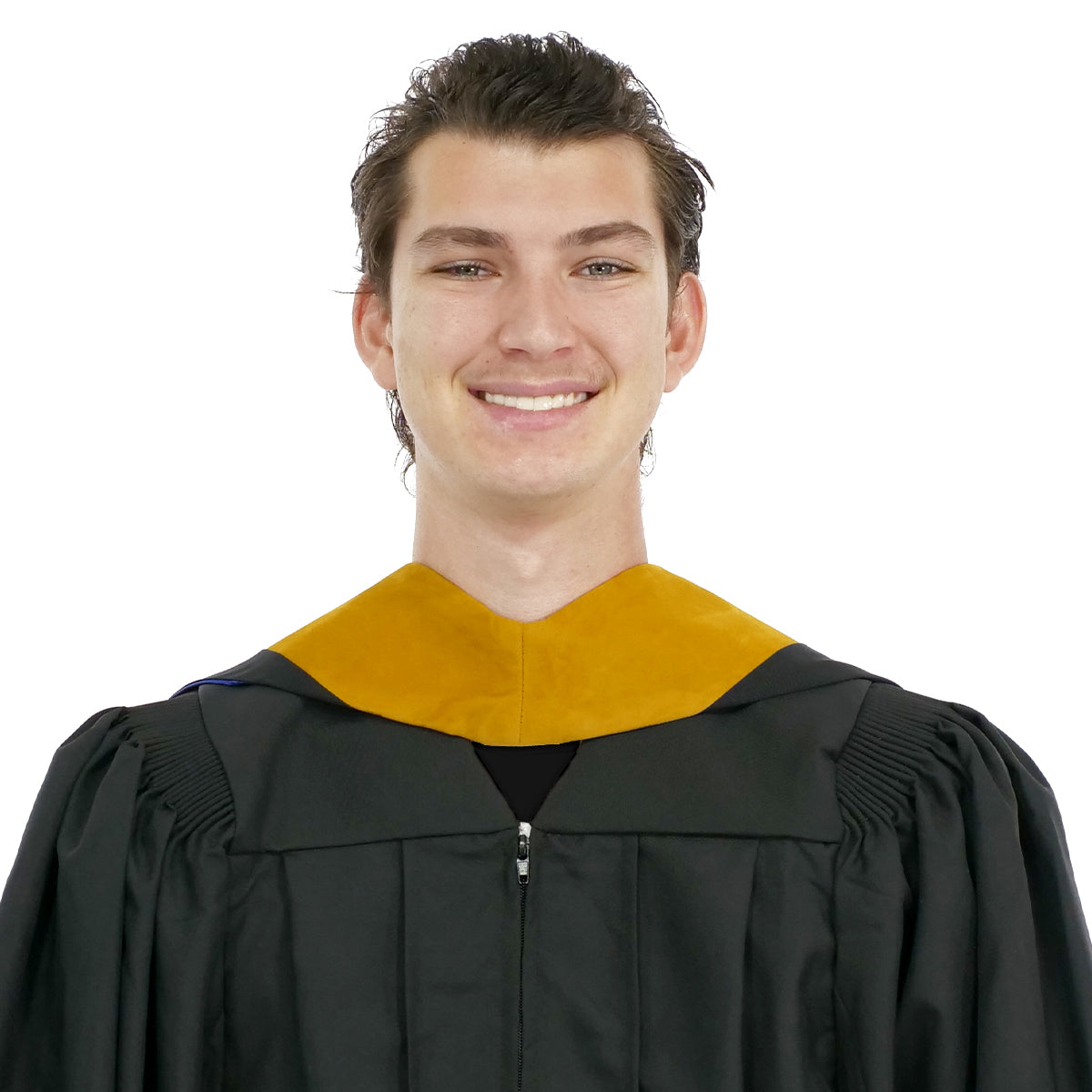 Deluxe Bachelors/Master Hood - Science Gold Velvet, Royal Blue & Golden Yellow