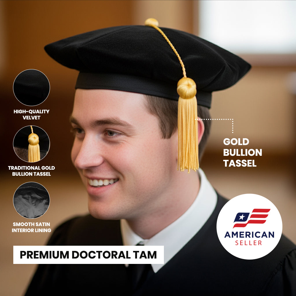 Classic Doctoral Tam, Gown, and Hood Package for Claremont Graduate University