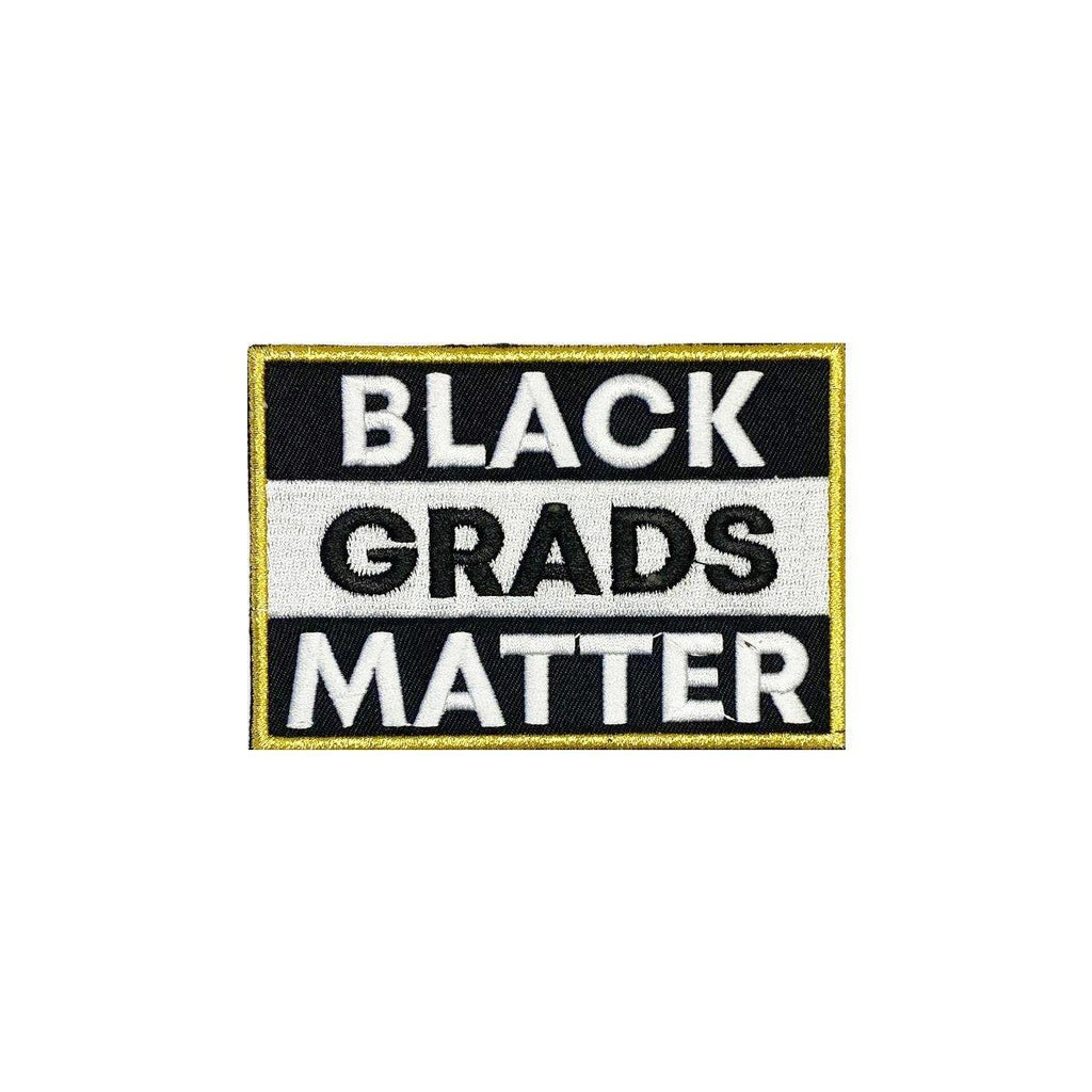 Royal Blue BLACK GRADS MATTER Graduation Stole - GradWear