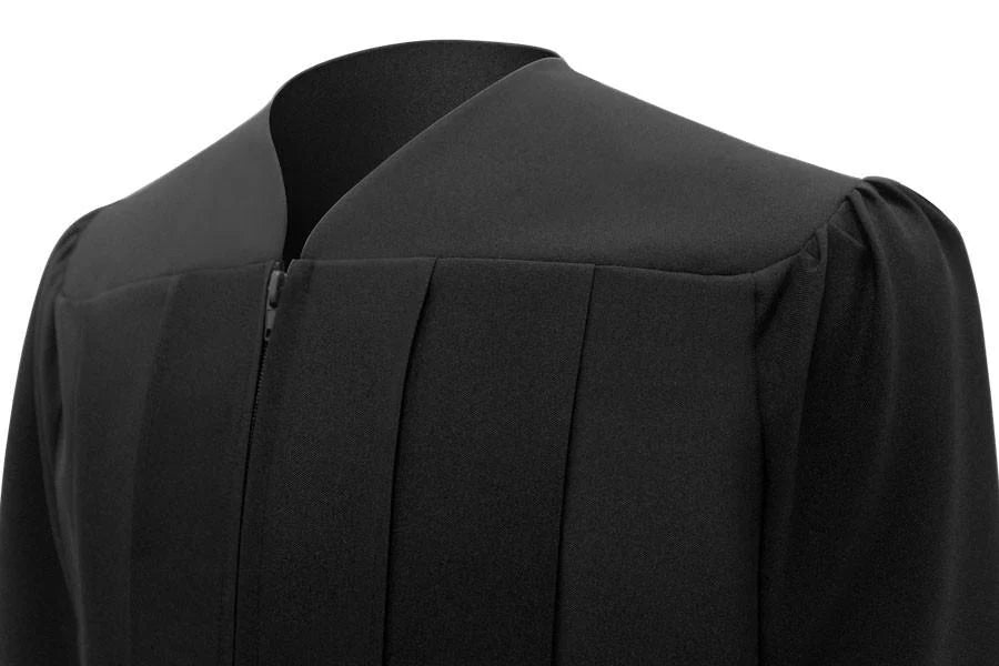 Matte Black Bachelors Cap, Gown, Tassel & Hood Package