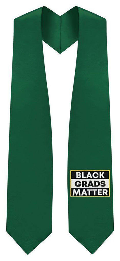 Hunter BLACK GRADS MATTER Graduation Stole - GradWear