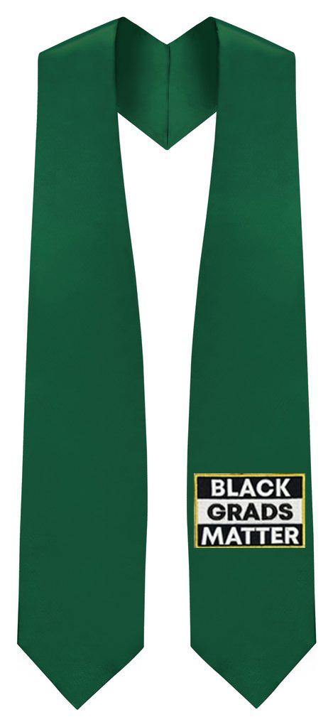Hunter BLACK GRADS MATTER Graduation Stole - GradWear