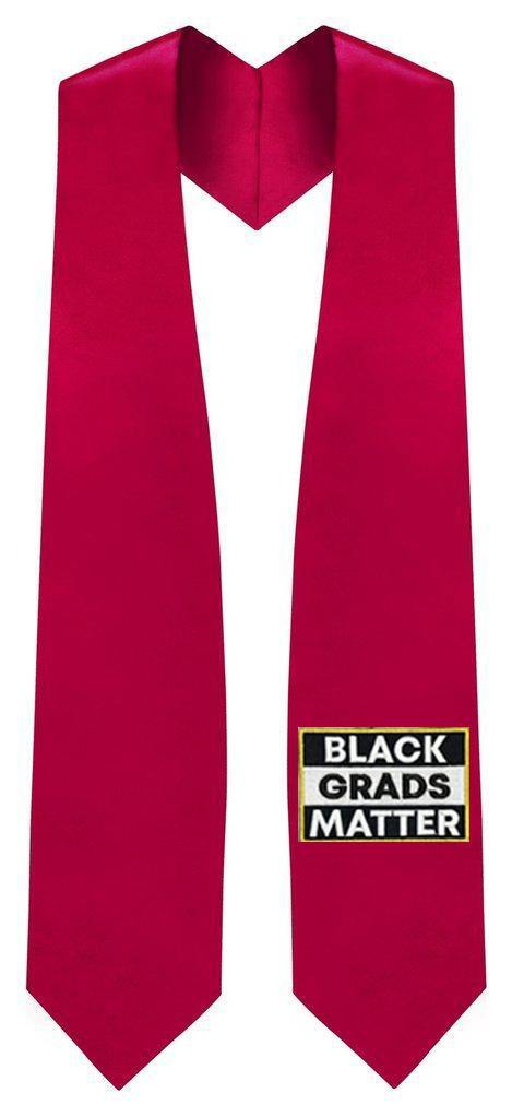 Red BLACK GRADS MATTER Graduation Stole - GradWear