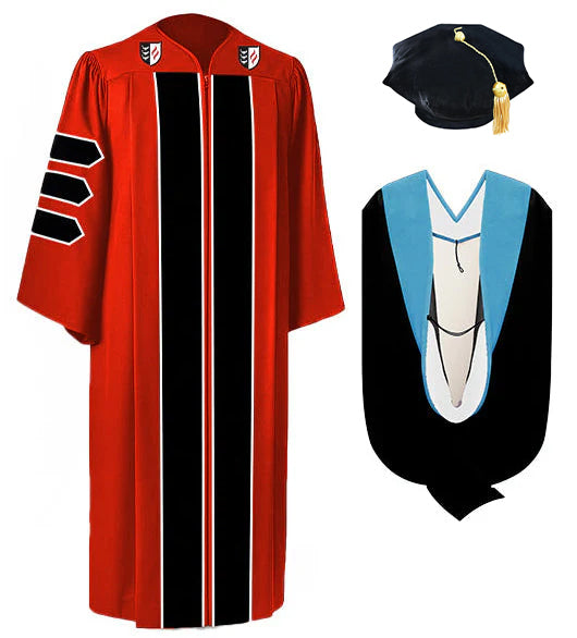 Classic Doctoral Tam, Gown, and Hood Package for Claremont Graduate University
