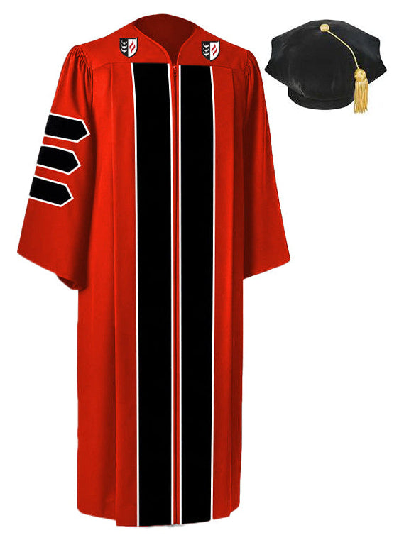 Classic Doctoral Graduation Tam and Gown for Claremont Graduate University