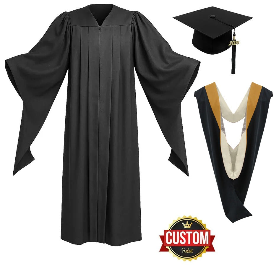 Masters Graduation Cap, Gown & Hood - Kennedy University of Leadership