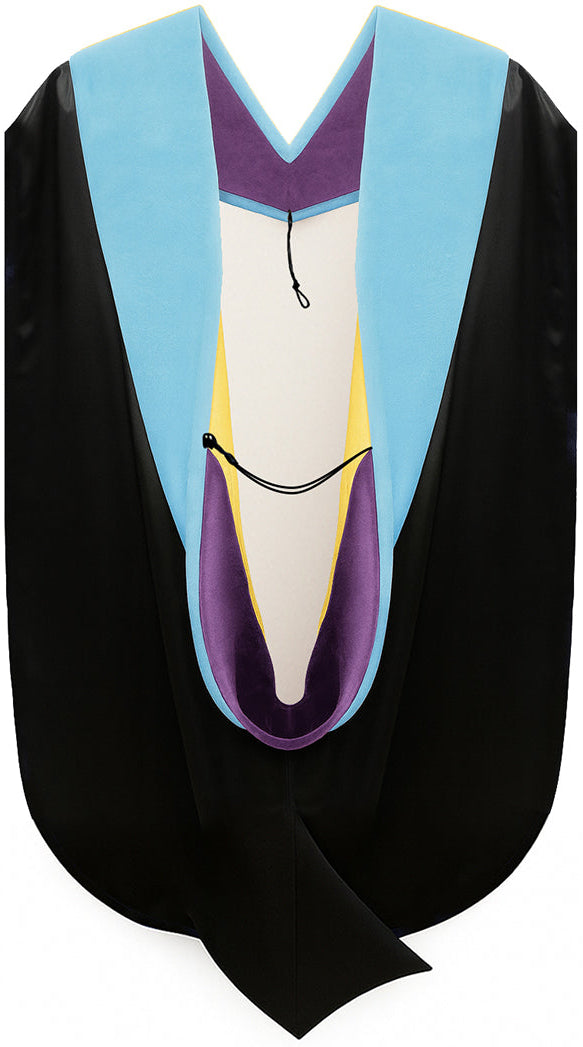 Doctor of Education Hood - Purple & Golden Yellow