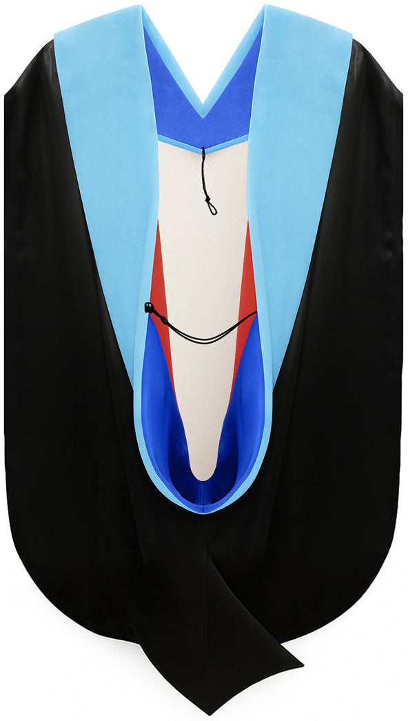 Doctor of Education Hood - Royal Blue & Red
