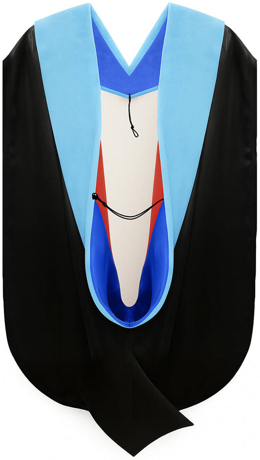 Doctor of Education Hood - Royal Blue & Red