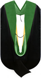 Doctor of Medicine Hood - Kelly Green & Gold