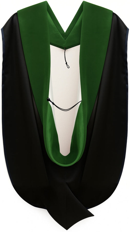 Doctor of Medicine Hood - Kelly Green & White