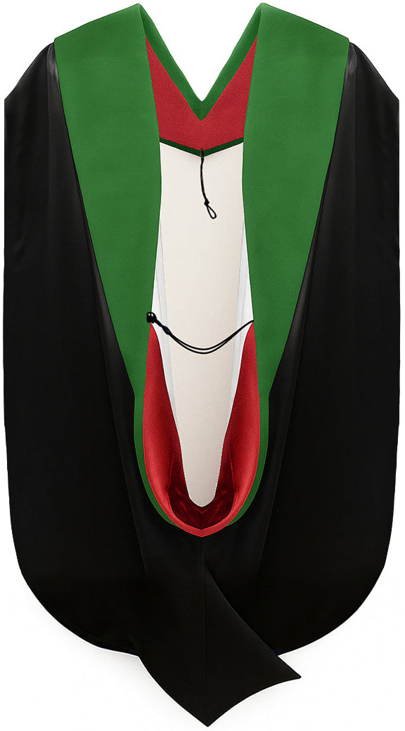 Doctor of Medicine Hood - Red & White