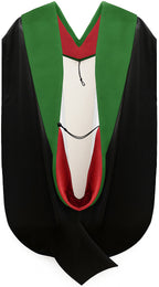Doctor of Medicine Hood - Red & White