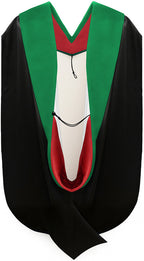 Doctor of Medicine Hood - Red & White