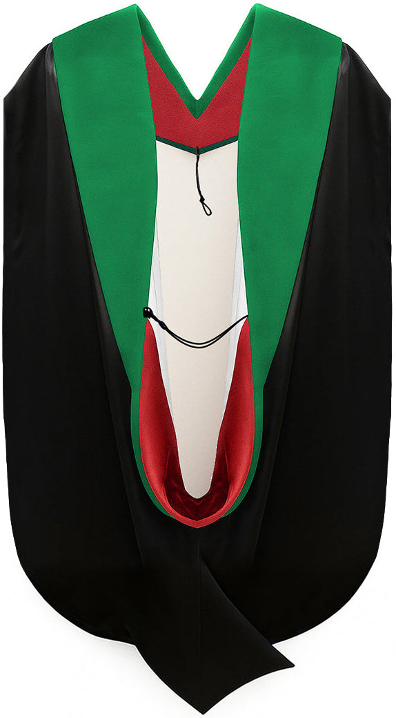 Doctor of Medicine Hood - Red & White