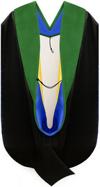 Doctor of Medicine Hood - Royal Blue & Gold