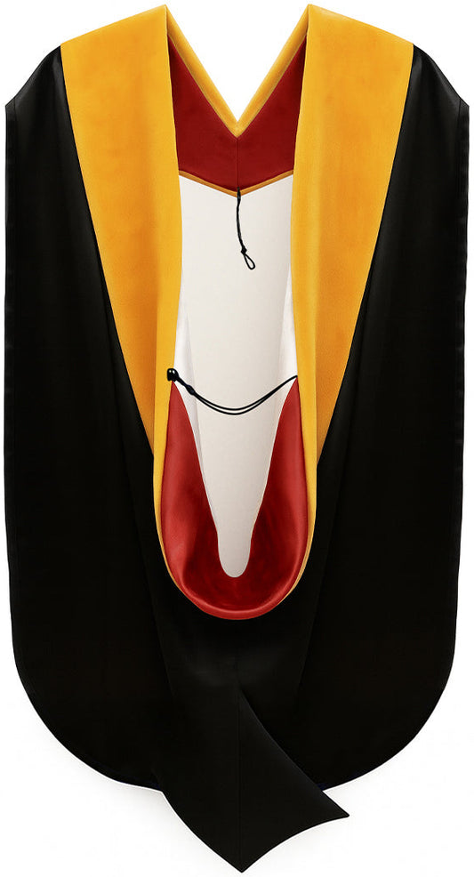 Doctor of Science Hood - Red & White