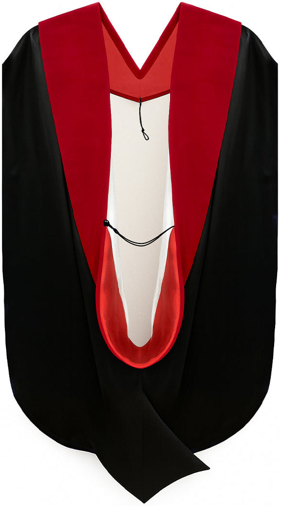 Doctor of Theology Hood - Scarlet & White