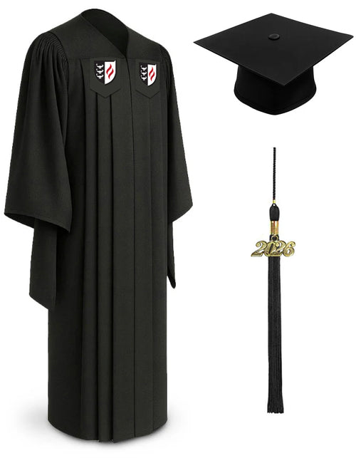 Classic Master's Graduation Cap and Gown Academic Regalia for Claremont Graduate University