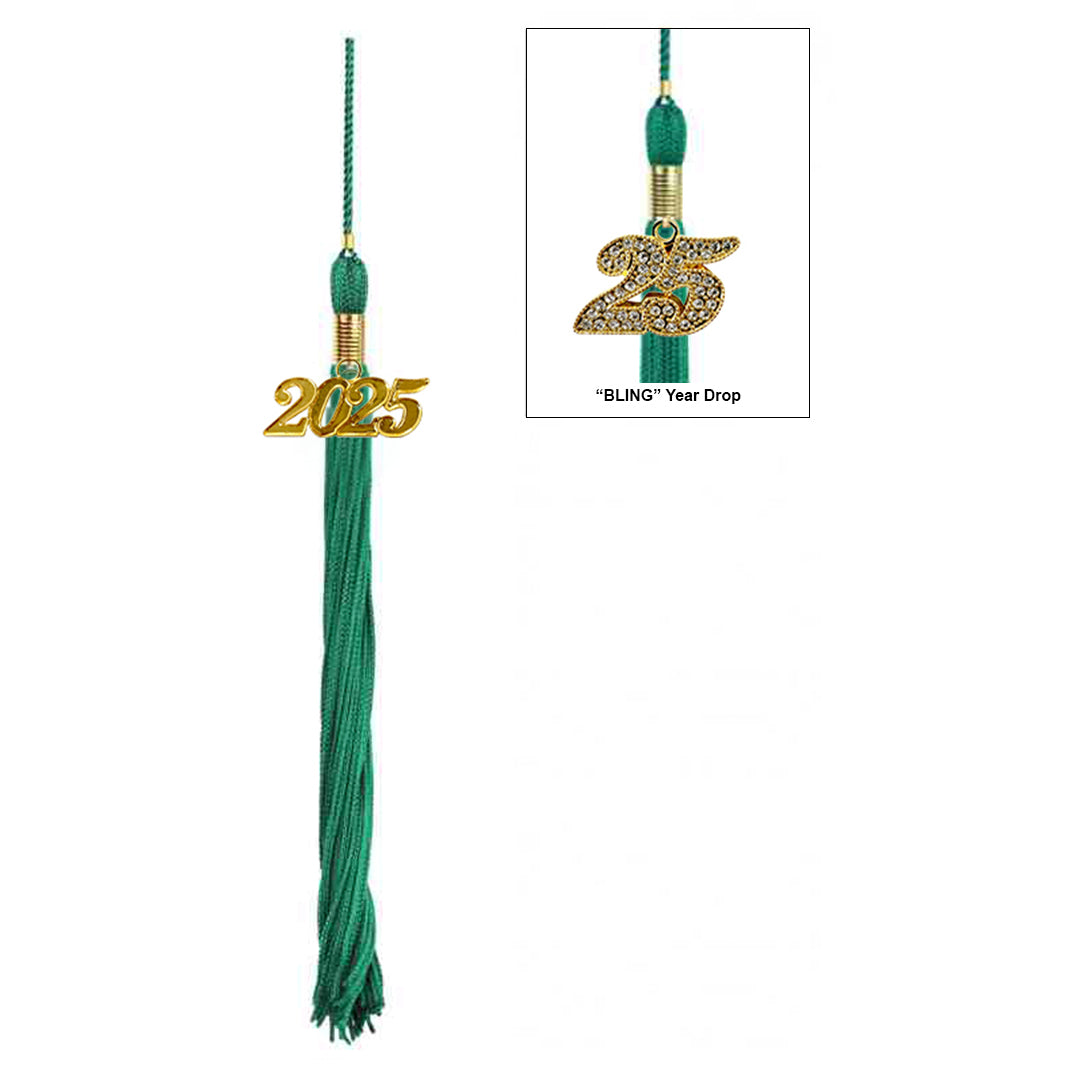 Matte Emerald Green Elementary Cap, Gown & Tassel