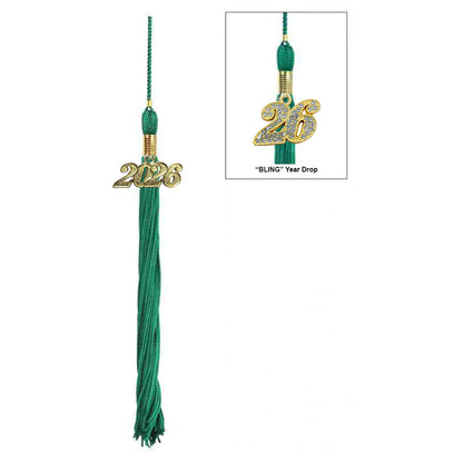 Matte Emerald Green Elementary Cap & Tassel
