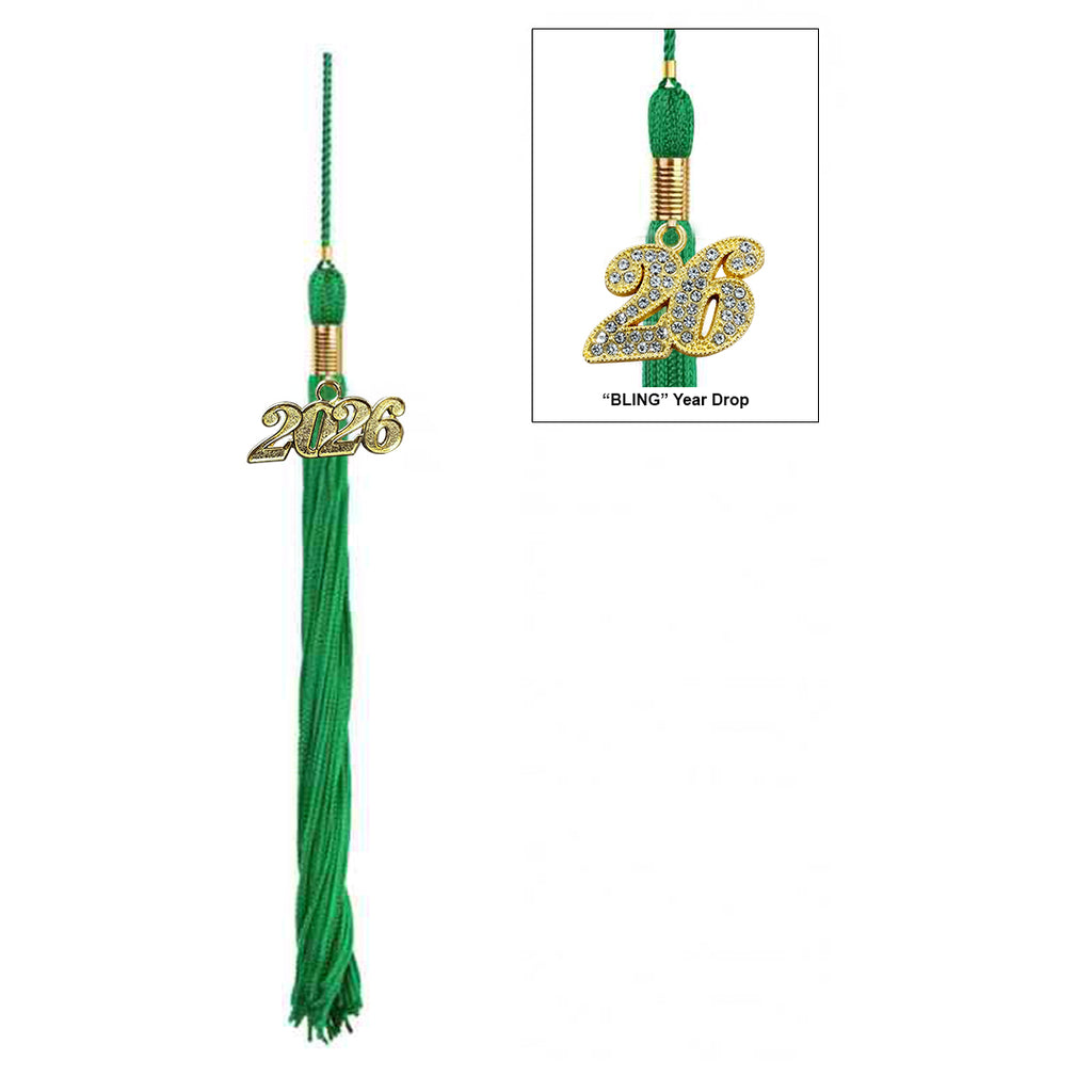Matte Green Middle School Cap & Tassel