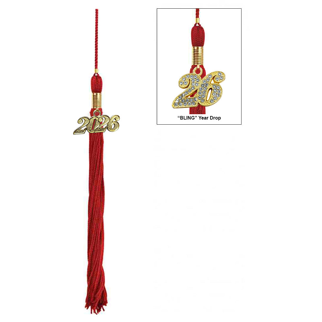Matte Red Middle School Cap, Gown & Tassel