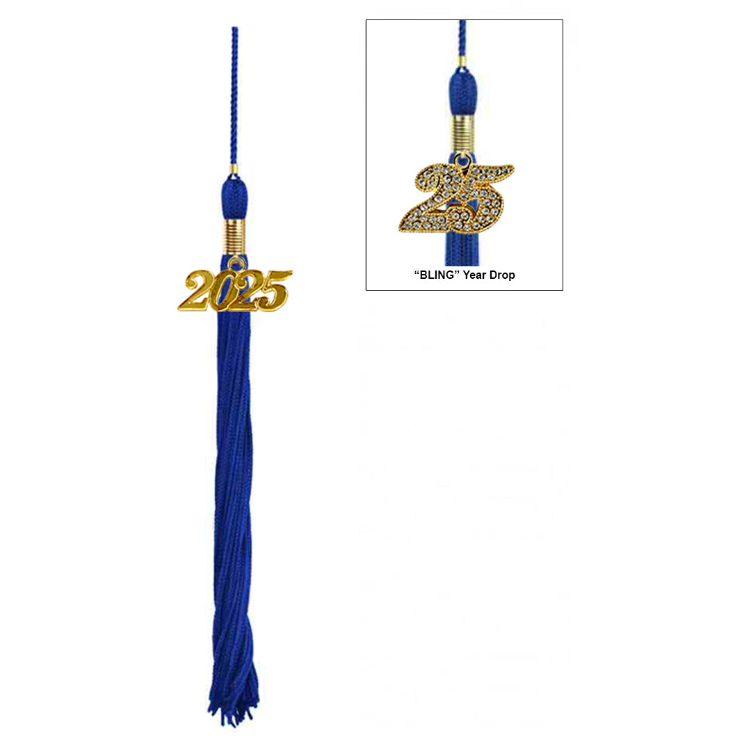 Matte Royal Blue High School Graduation Cap and Gown