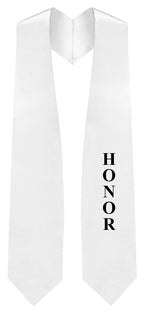 White Honors Stole for Graduation