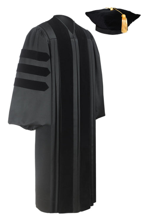 Deluxe Doctoral Graduation Tam & Gown Package