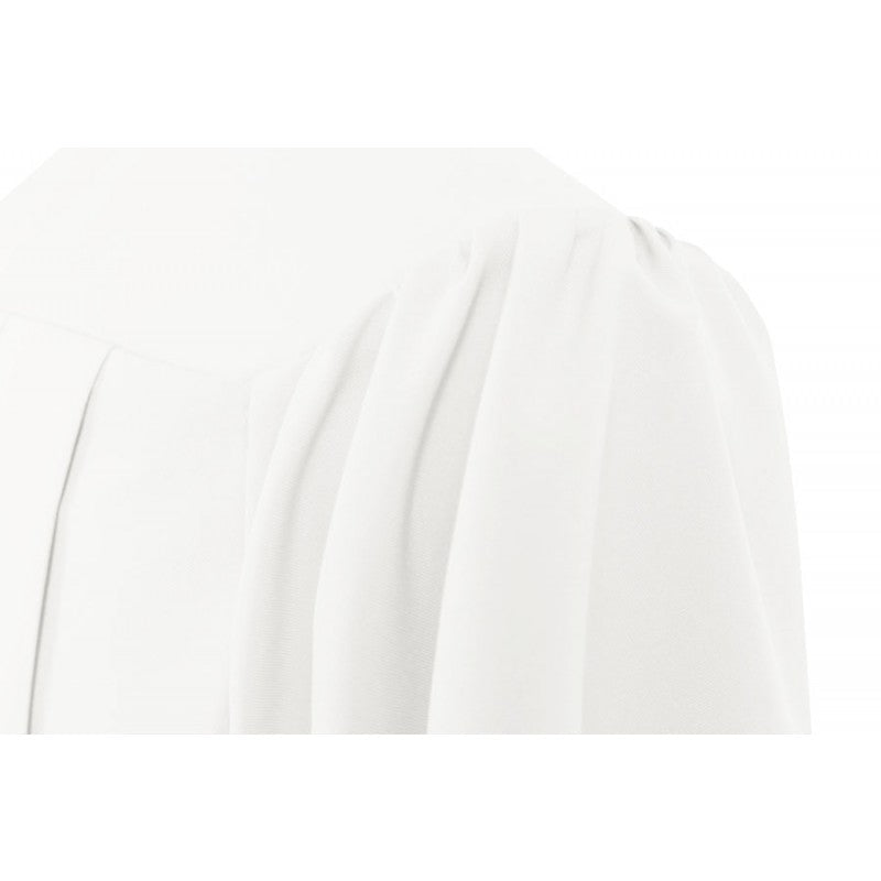 Matte White Elementary Cap, Gown & Tassel