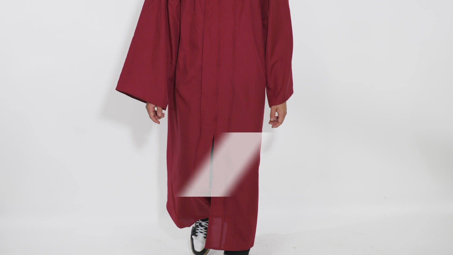 Matte Burgundy High School Graduation Cap and Gown