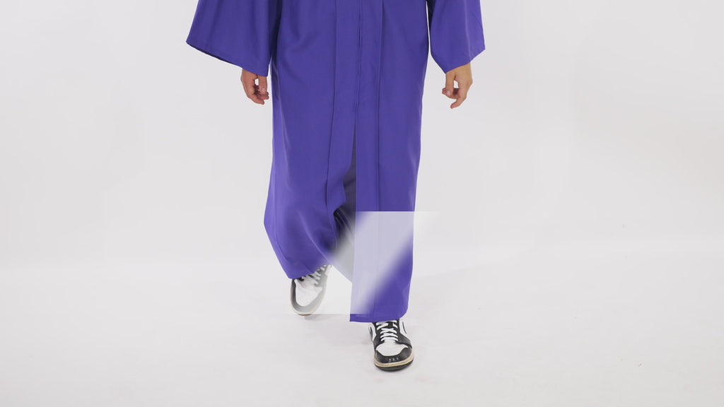 Matte Purple Elementary Cap, Gown & Tassel