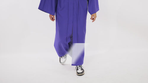 Matte Purple High School Graduation Cap and Gown
