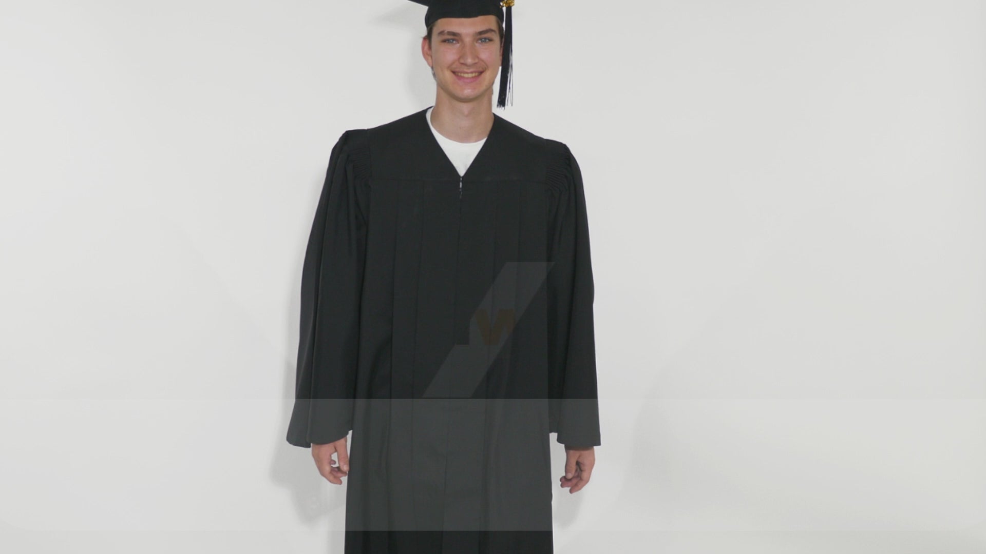 Deluxe Black Elementary Cap, Gown & Tassel