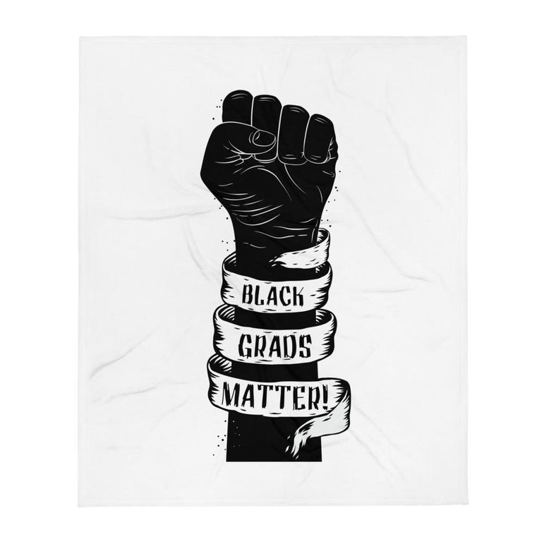 Black Grads Matter Throw Blanket - Gradwear®