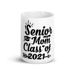 Proud Mom White Glossy Mug - Gradwear®