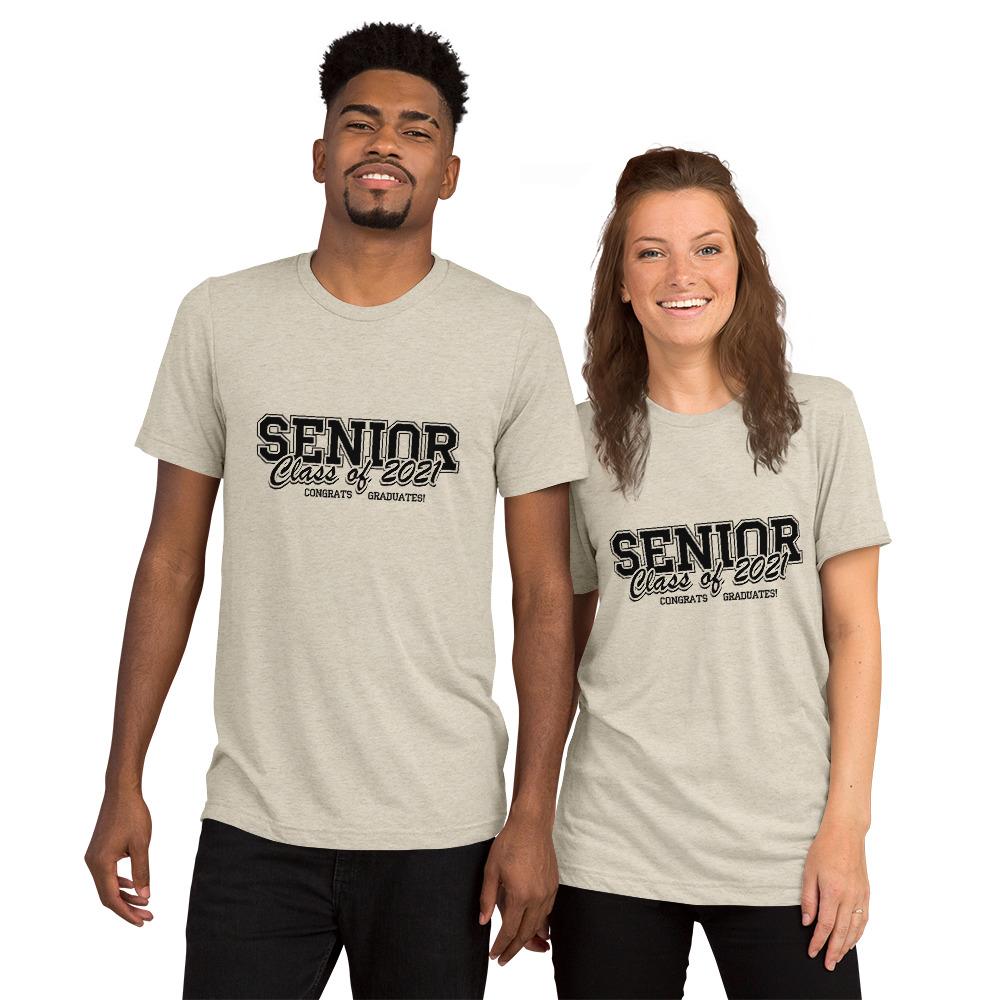 Seniors Class of 2021 Short sleeve Unisex t-shirt - Gradwear®