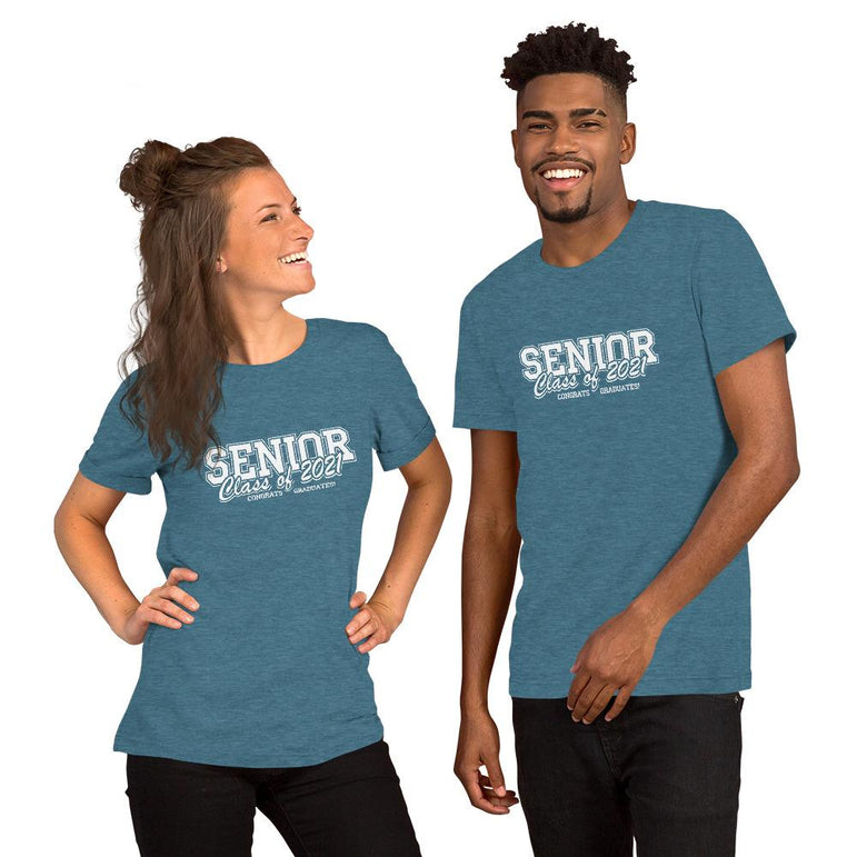 Seniors Class of 2021 Short-Sleeve Unisex T-Shirt - Gradwear®