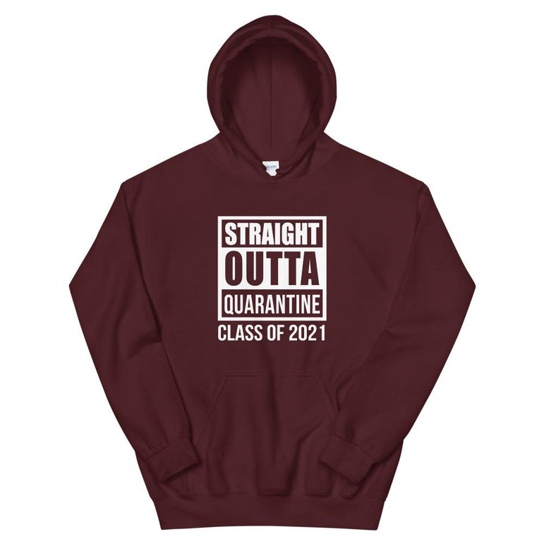 Straight Outta Quarantine Class of 2021 Men's Hoodie - Gradwear®